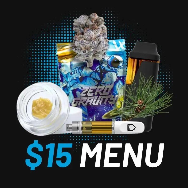 $15 Menu Features All Products