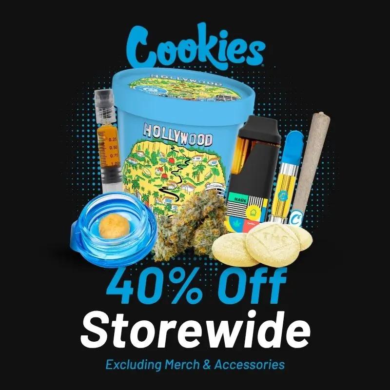 40% Off Storewide Excluding Merch & Accessories
