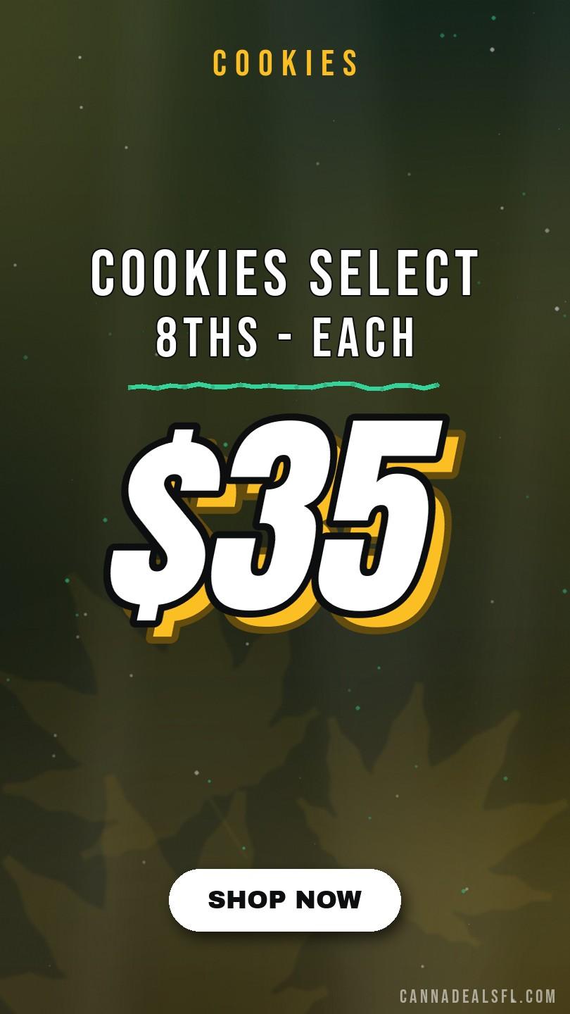 Cookies Select 8ths - $35 each