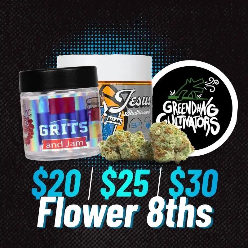 $20, $25, $30 Flower Eighths Deal - Cannabis deal image