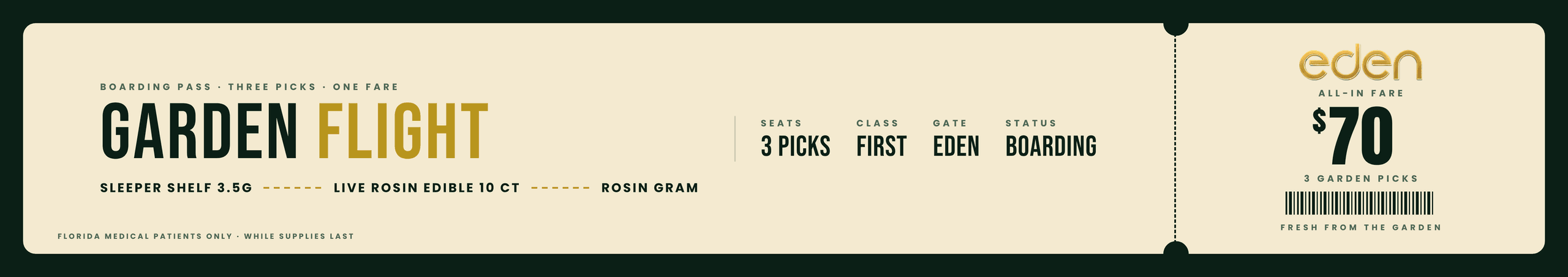 Garden Flight Bundle: 3 Picks for $70 - Cannabis deal image