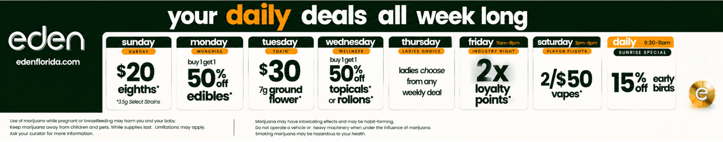 Daily Deals All Week Long - Cannabis deal image