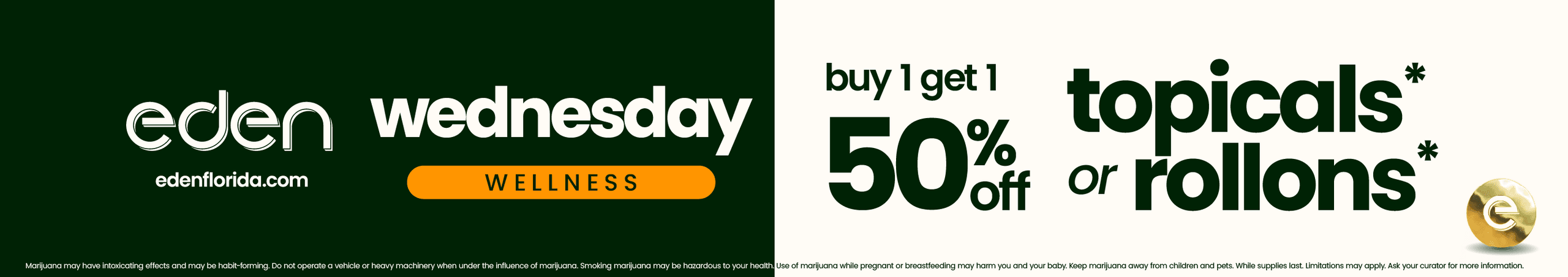 Wednesday Deals: 50% Off Topicals or Rollons - Cannabis deal image