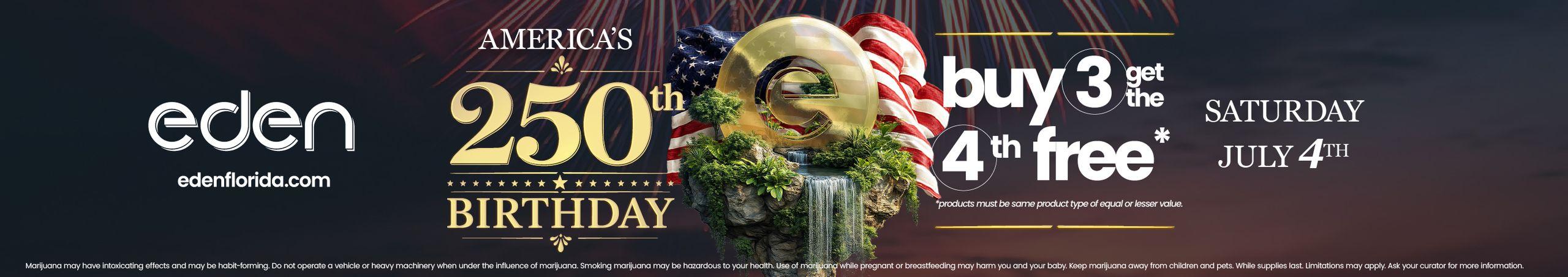 Buy 3 Get 1 Free for July 4th