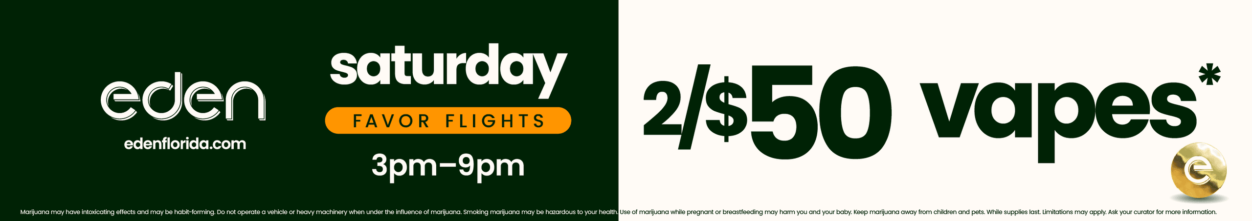 Saturday Deals & 2 for $50 Vapes