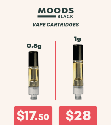 Moods Black Vape Cartridge Deals - Cannabis deal image
