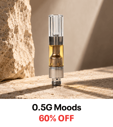 60% Off 0.5G Moods Vape Cartridges - Cannabis deal image