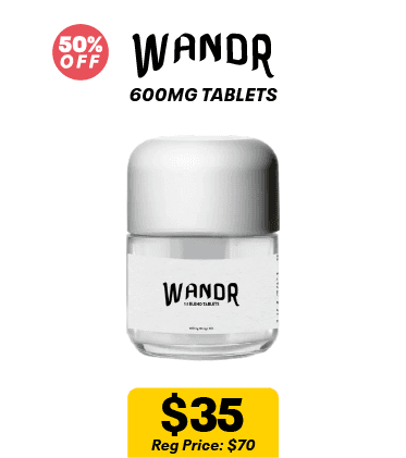 50% Off WANDR 600mg Tablets - Cannabis deal image