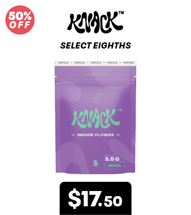 50% Off Select Eighths for $17.50 - Cannabis deal image
