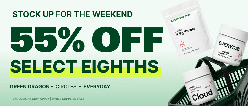 Stock Up: 55% Off Select Eighths