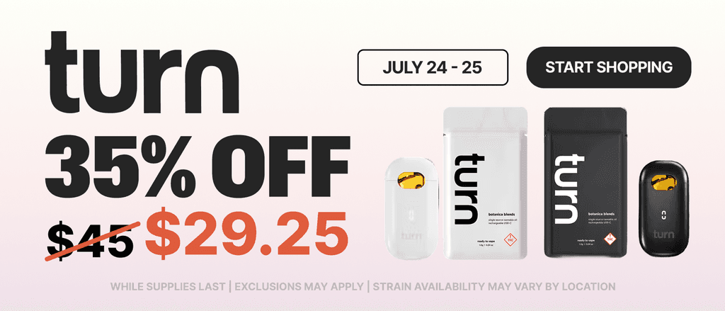 35% Off Select Turn Products July 24-25