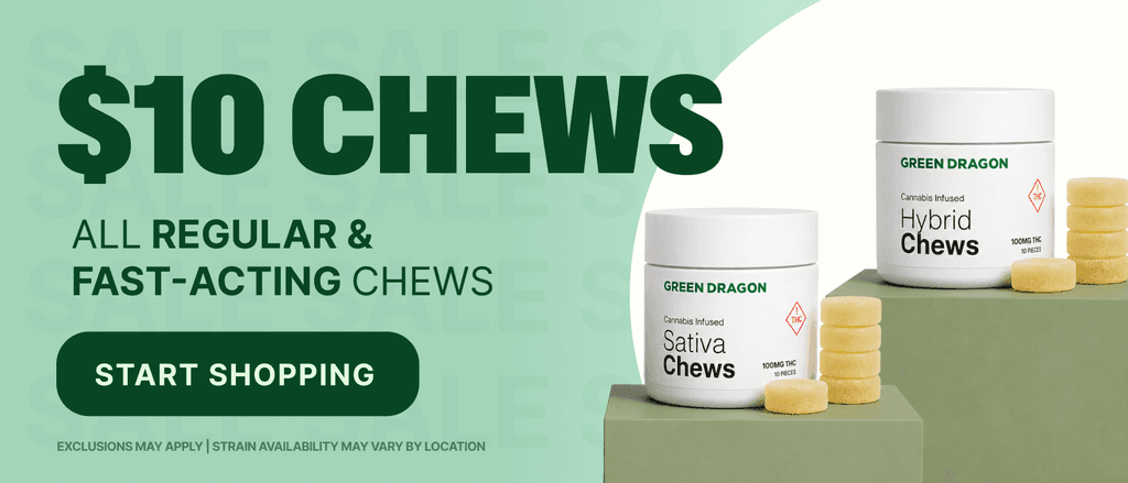 $10 Chews All Regular & Fast-Acting - Cannabis deal image