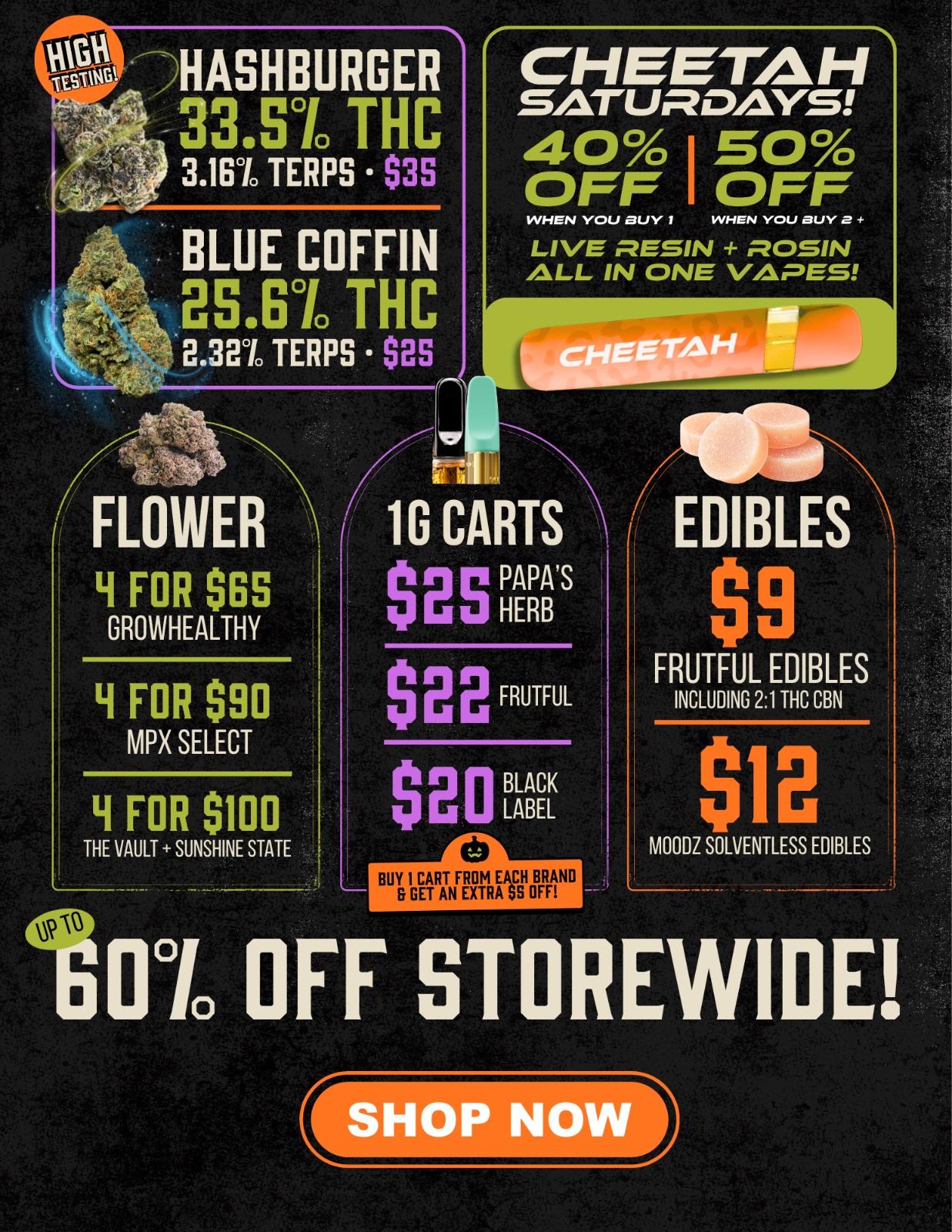 Cheetah AIO Vapes: Buy (2+) get 50% off!