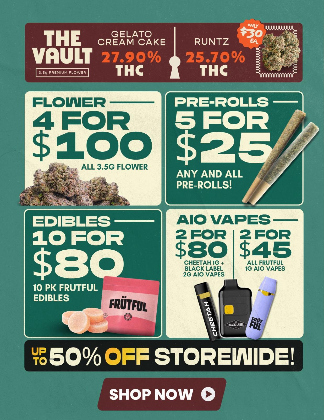 4 for $100 ALL EIGHTS!