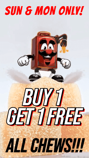 Buy 1 Get 1 Free All Chews This Sunday & Monday!