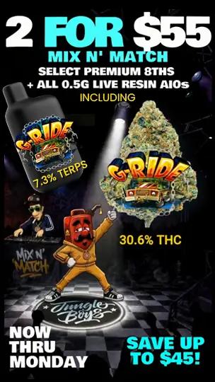 2 for $55 Mix N' Match Deal - Cannabis deal image