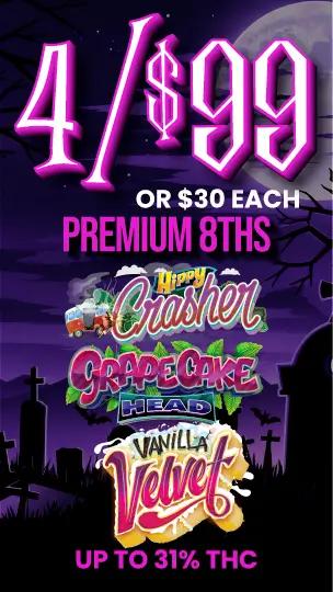 4 for $99 Premium Eighths - Cannabis deal image