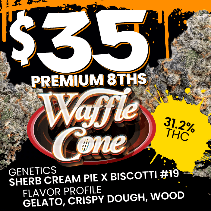 $35 Premium 8ths of Waffle Cone - Cannabis deal image
