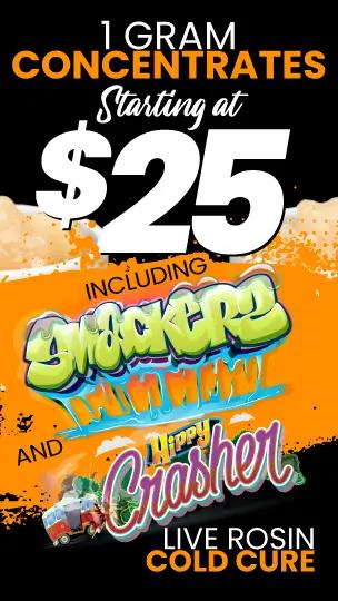 1 Gram Concentrates Starting at $25