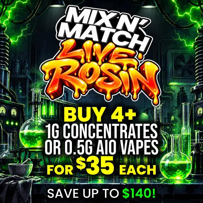Mix N' Match Live Rosin Deal - Cannabis deal image