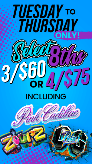 Select 8ths Deal: Tuesday to Thursday - Cannabis deal image