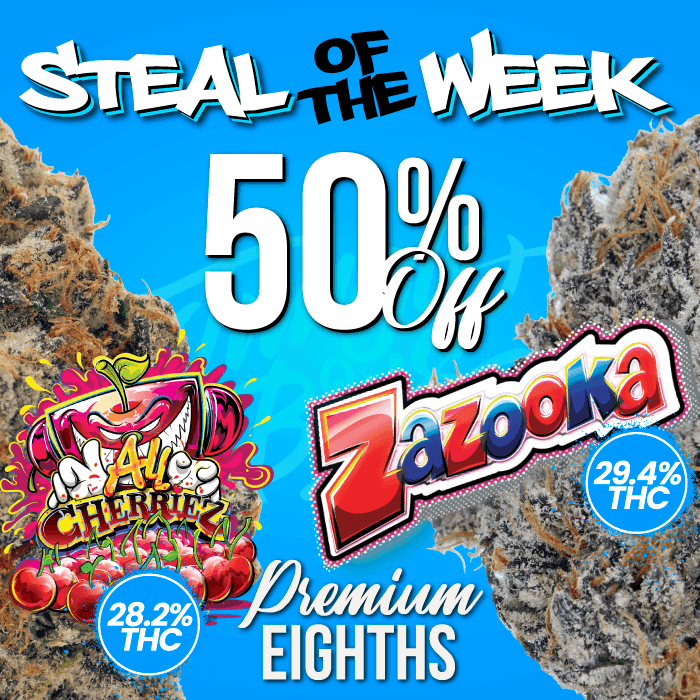 50% Off Premium Eighths - Steal of the Week - Cannabis deal image