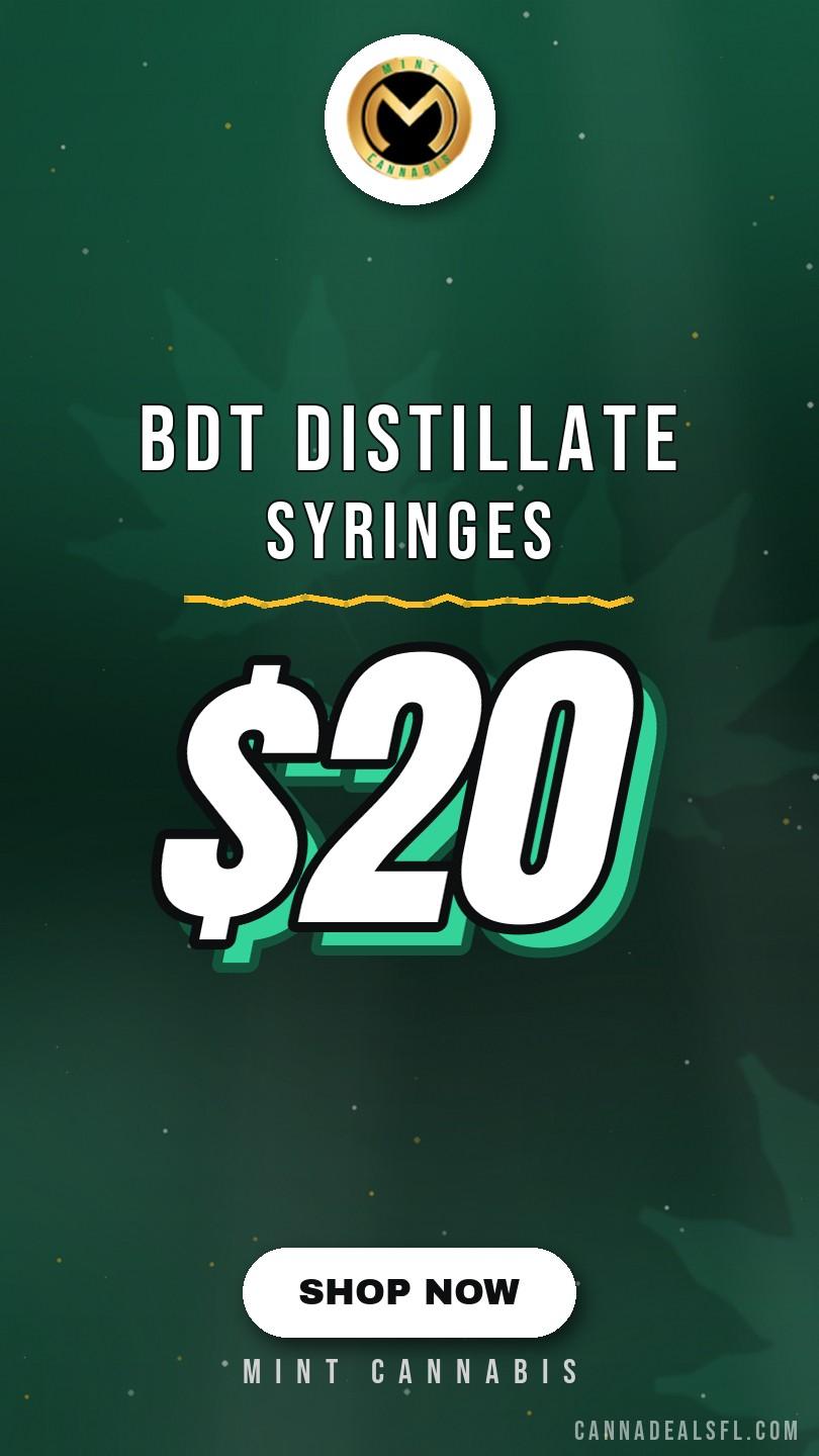 $20 BDT Distillate Syringes