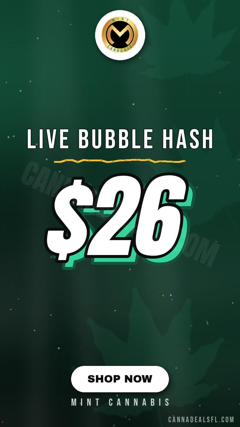 $26 Live Bubble Hash