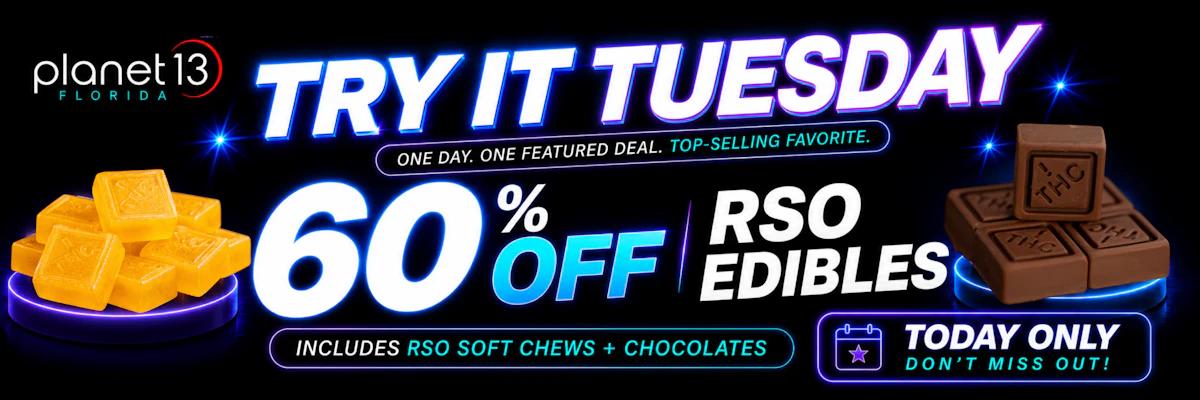 Try It Tuesday: 60% Off RSO Edibles
