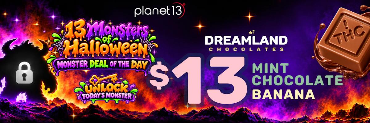 13 Monsters Halloween $13 Chocolate Banana - Cannabis deal image