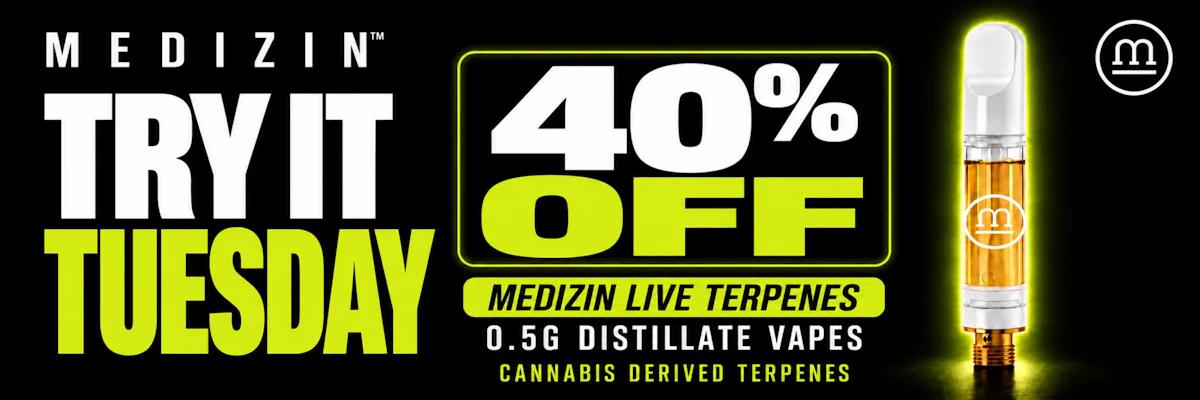 Try It Tuesday: 40% Off Vapes - Cannabis deal image