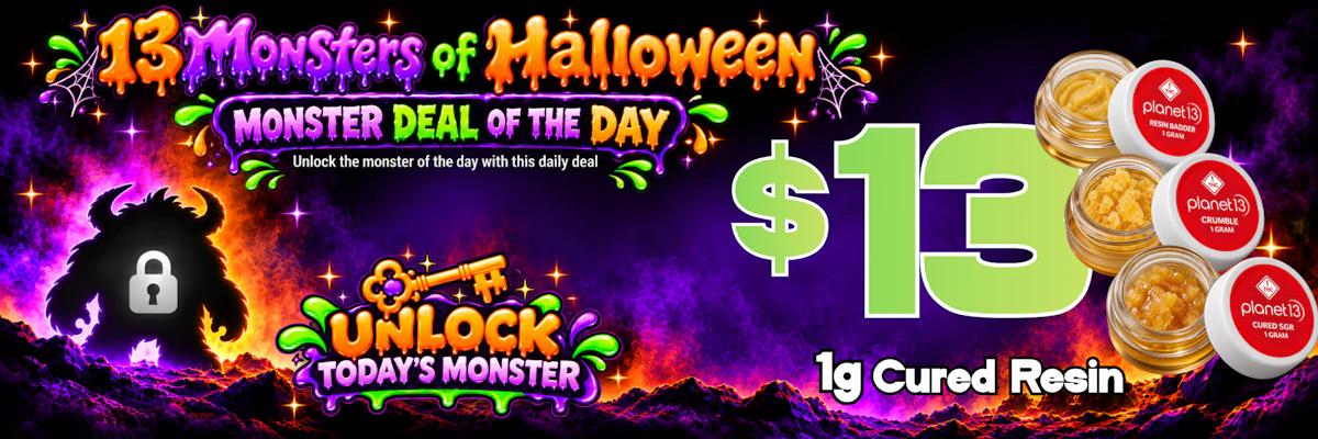 $13 1g Cured Resin Monster Deal - Cannabis deal image