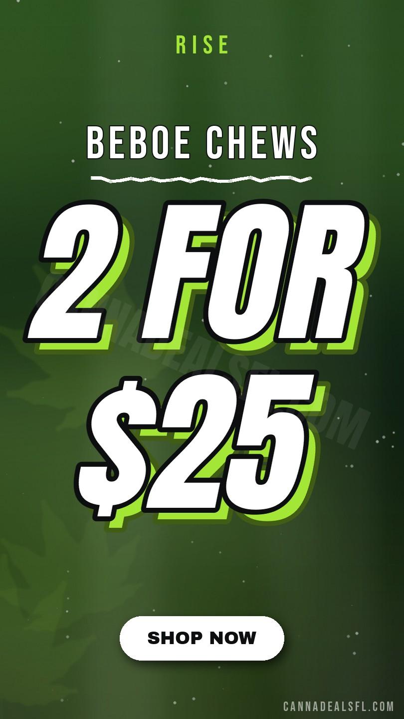 2 for $25 - Beboe Chews - Cannabis deal image