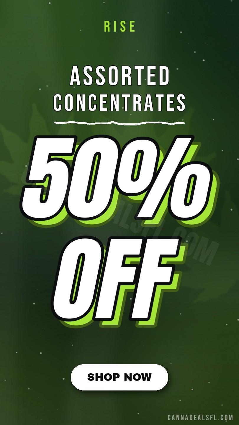 50% off - Assorted Concentrates