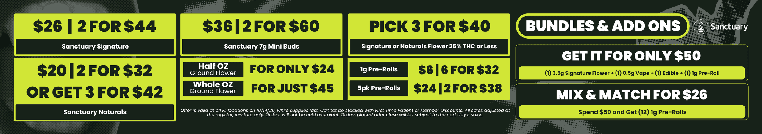 Sanctuary Flower Deals & Bundles - Cannabis deal image