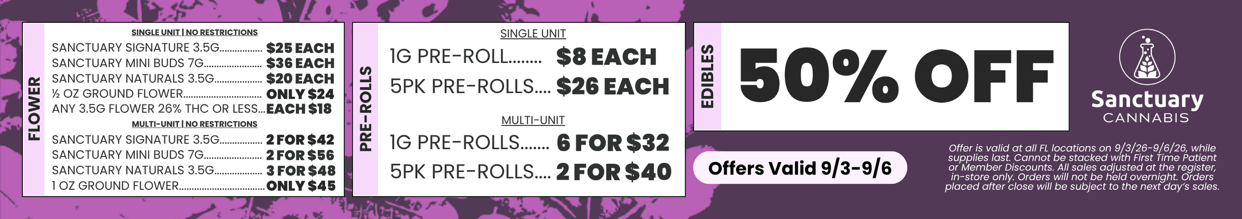 50% Off Edibles & Flower Deals - Cannabis deal image