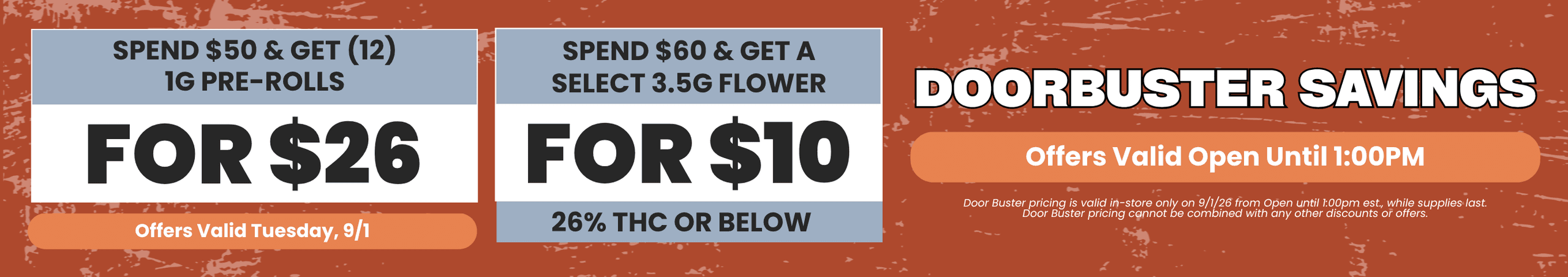 Doorbuster Savings: Pre-Rolls & Flower Deals