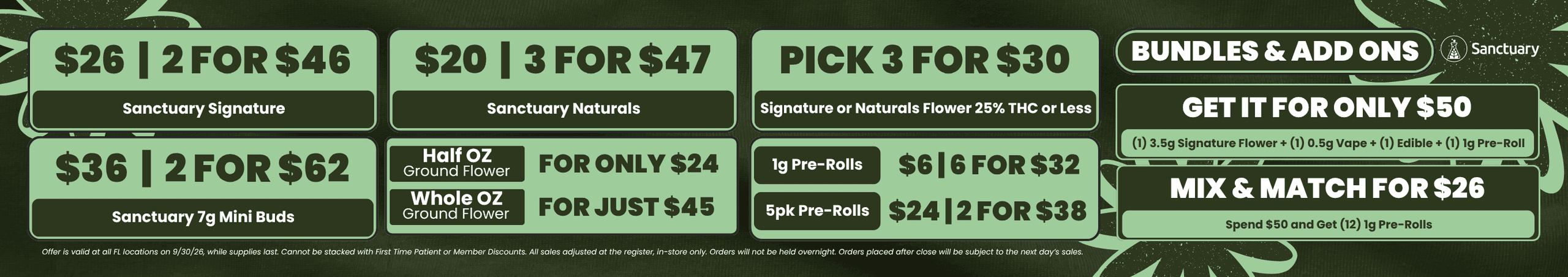Sanctuary Flower, Pre-Roll & Bundle Deals - Cannabis deal image