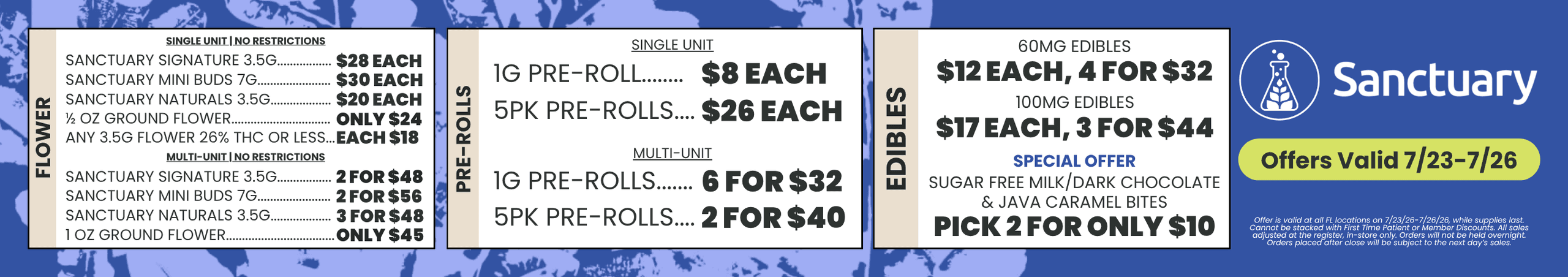 Flower, Pre-Rolls, and Edibles Deals - Cannabis deal image