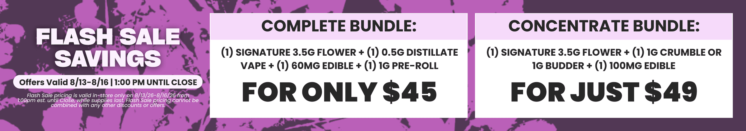 Flash Sale Savings on Bundles - Cannabis deal image