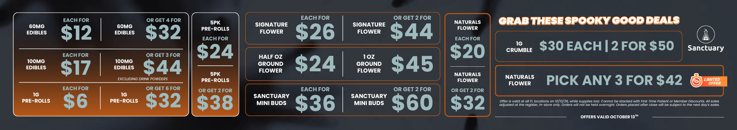 Spooky Good Deals: 3 for $42 & More - Cannabis deal image