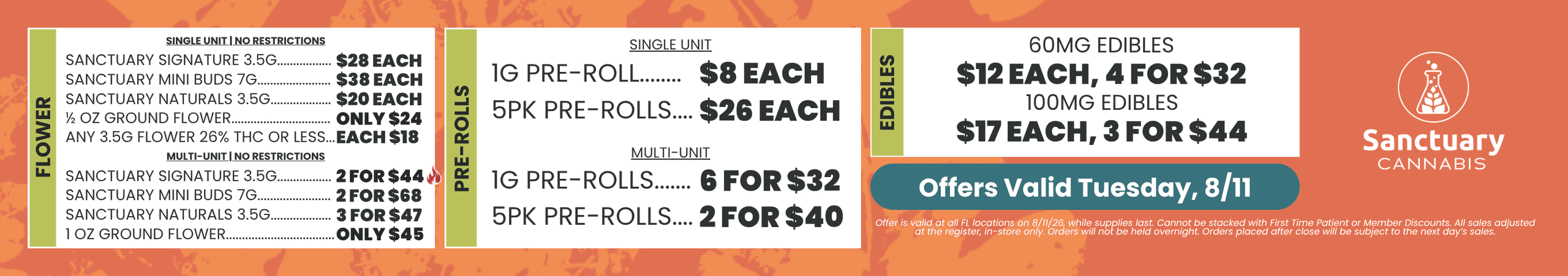 Flower, Pre-Rolls, and Edibles Deals
