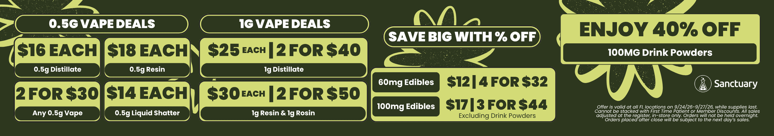 Vape Deals, Edible Bundles & 40% Off - Cannabis deal image
