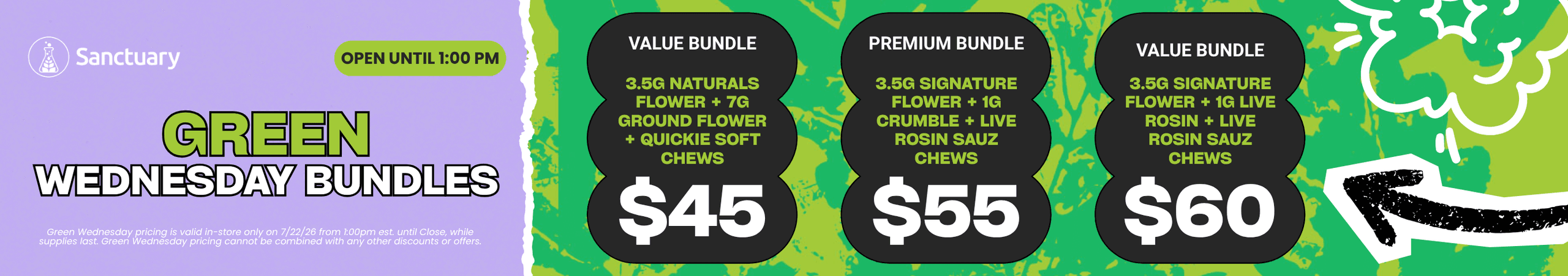 Green Wednesday Bundles Available Until Close