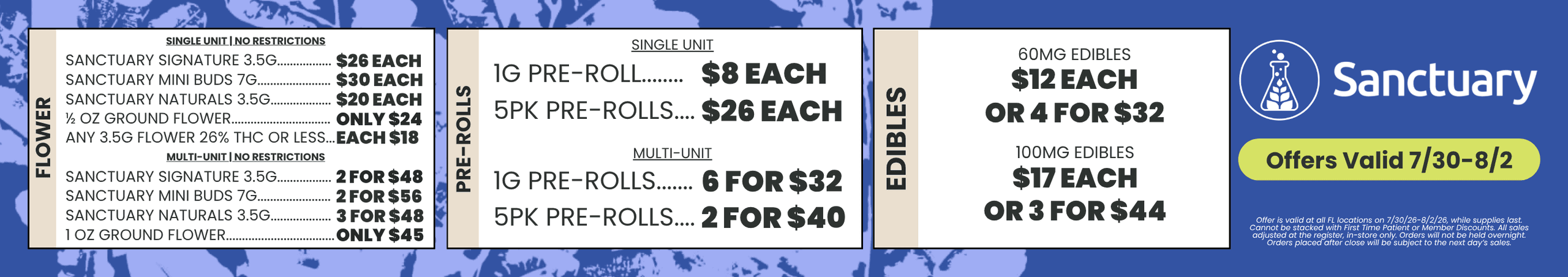 Flower, Pre-Rolls, and Edibles Deals