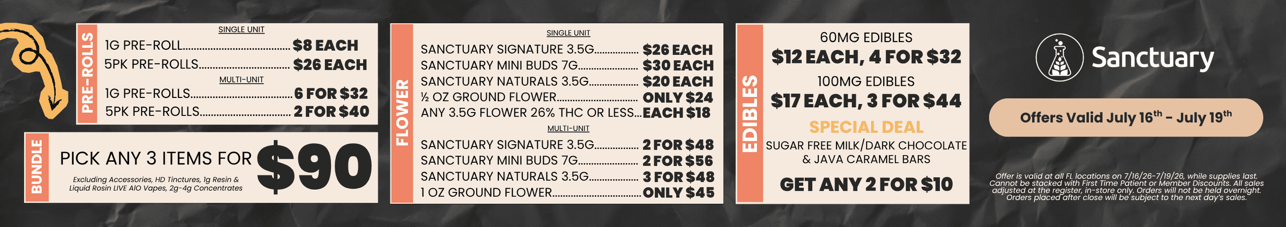 Bundle Deals and Edible Specials - Cannabis deal image