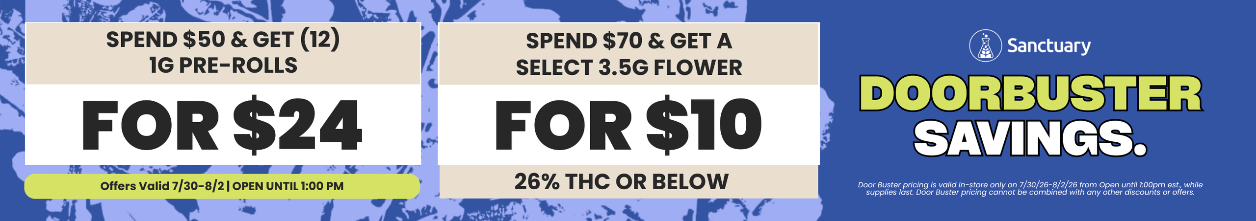 Door Buster Savings: Pre-Rolls & Flower Deals