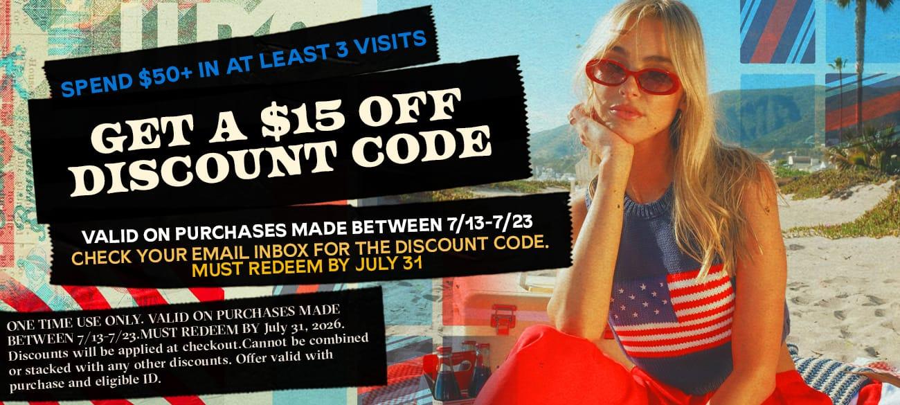 Get a $15 Discount Code