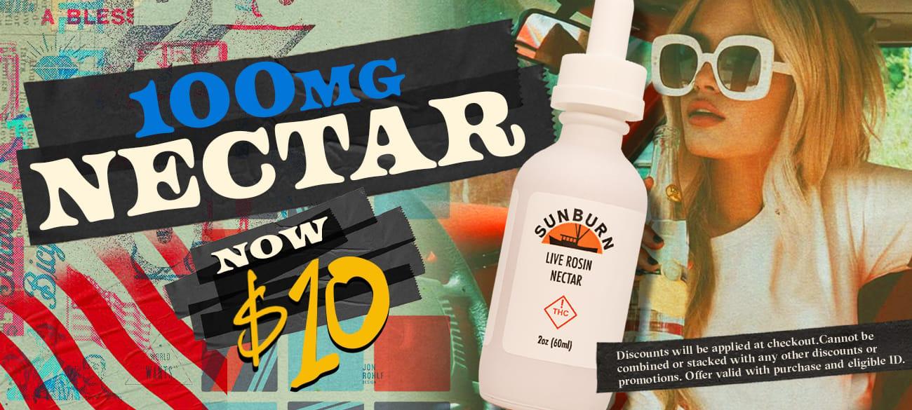 100mg Nectar Now $10 - Cannabis deal image