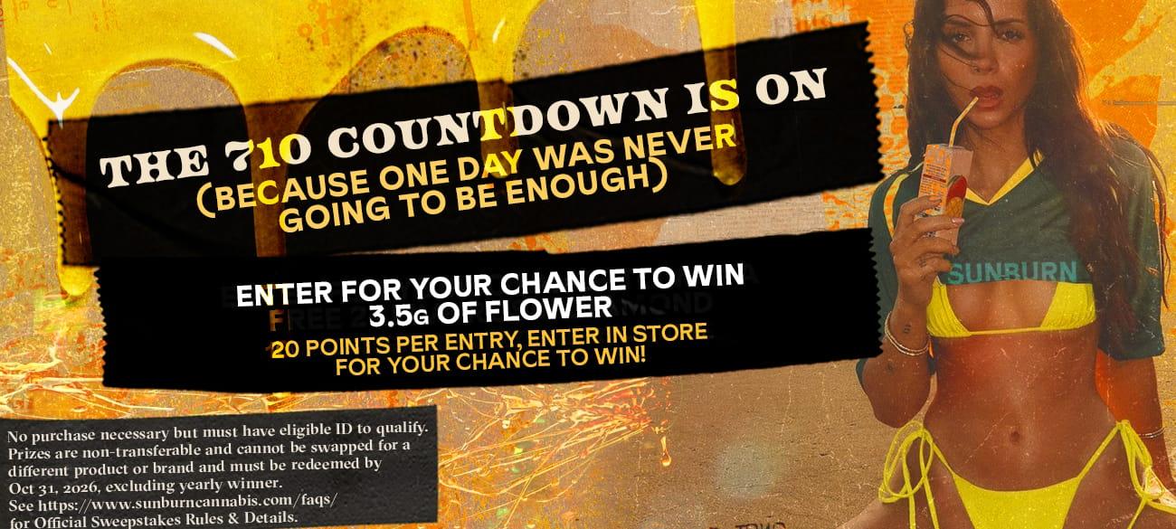 Enter to Win Free Flower & Points